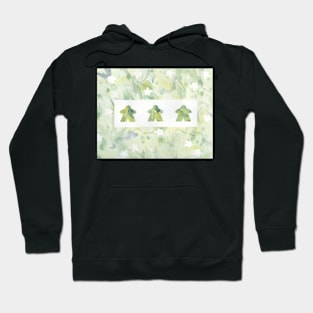 Green and Yellow Meeple Trio Hoodie